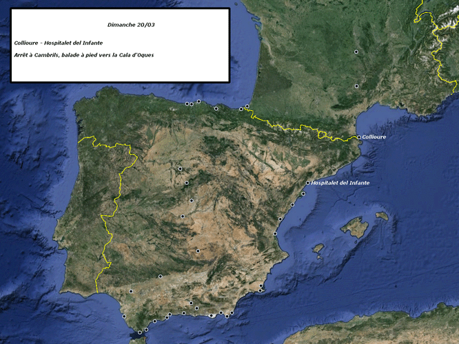 Carte de l'étape du jour