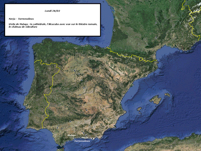 Carte de l'étape du jour