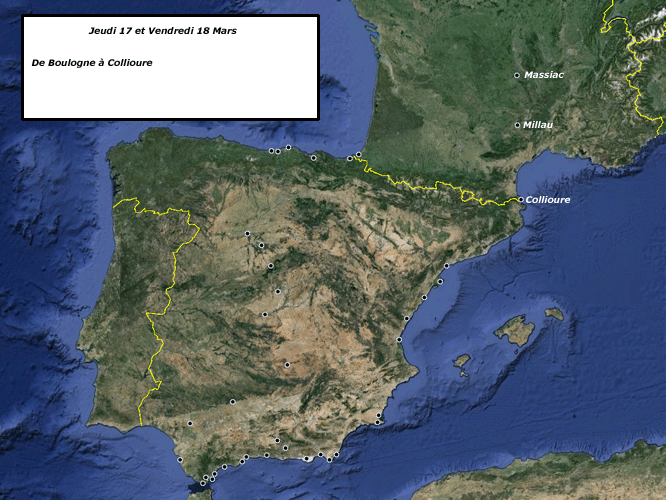 Carte de l'étape du jour