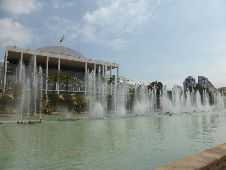 Valencia ; ancien cours du Turia ; palais des congrés
