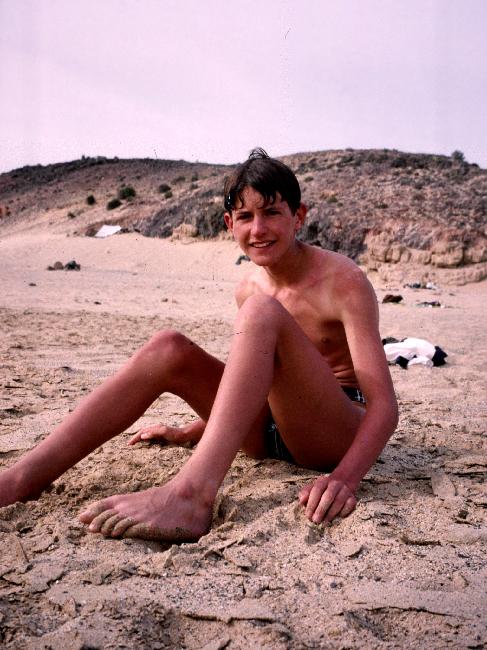 El Papagayo : Bruno sur la plage