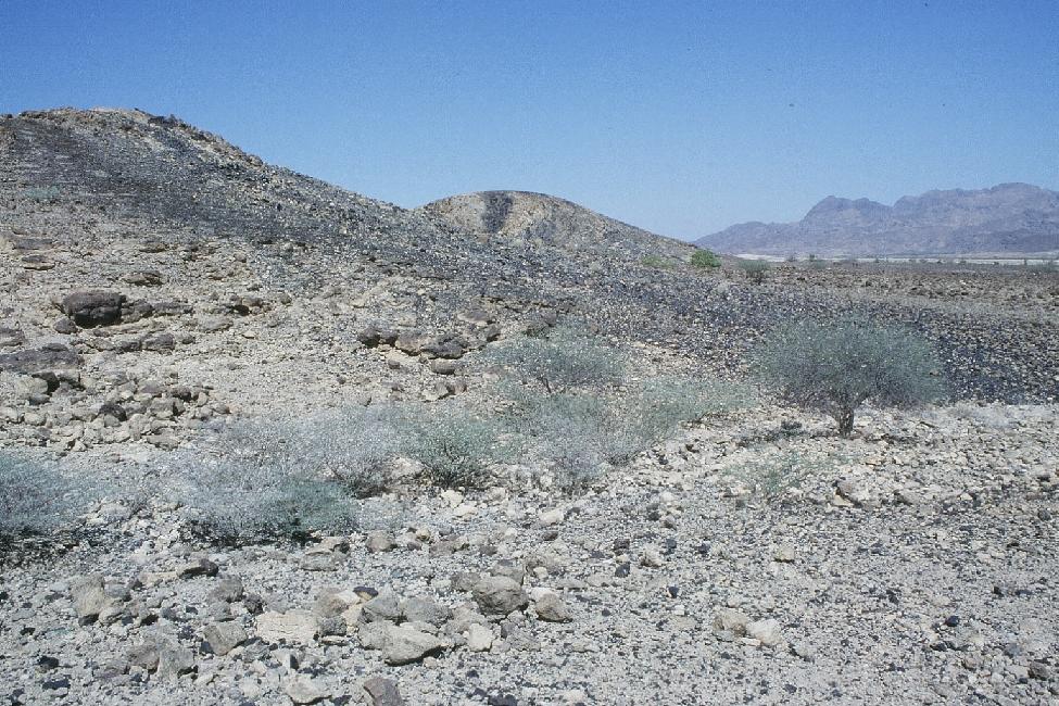 Cette colline est un filon d'obsidiennes