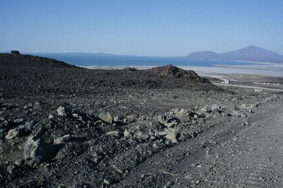 Arrivée sur le lac d'Afdera (-140m)