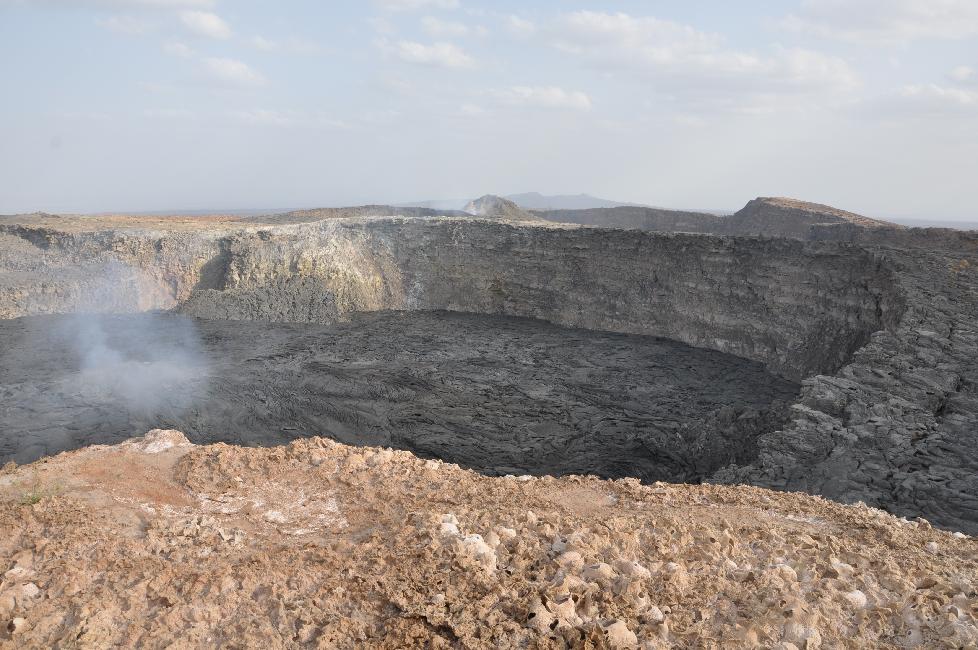 Le puits Nord, lac de lave figé pour le moment