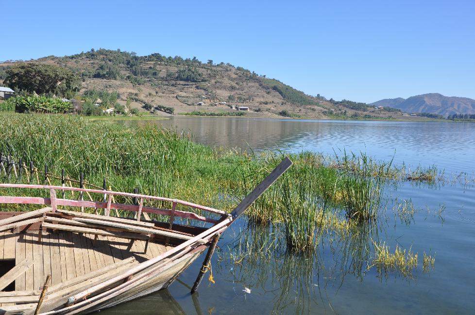 Route de Kombolcha à Mekele ; lac Aschenge