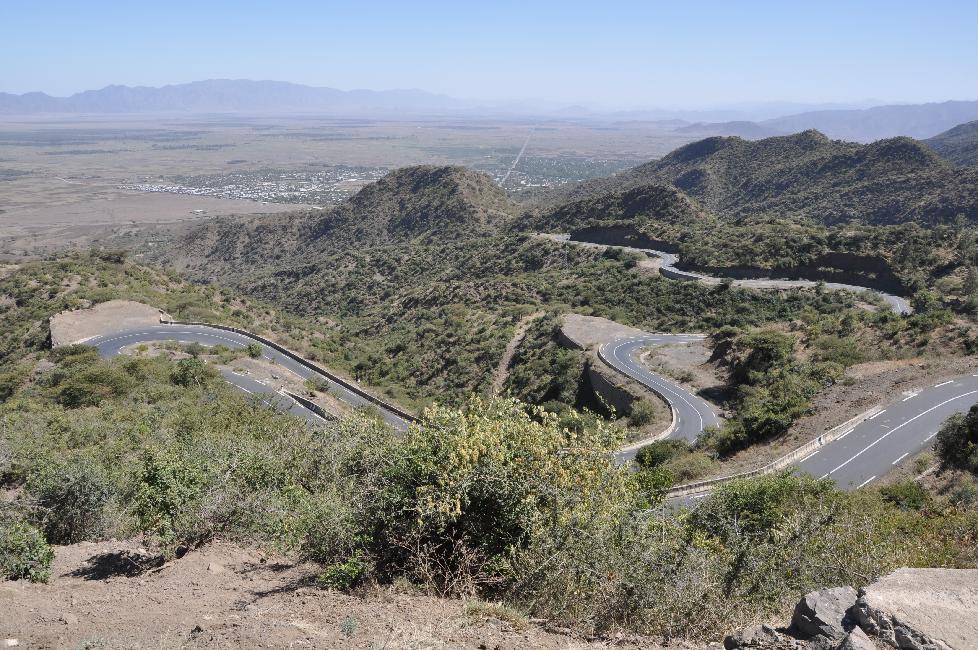 Route de Kombolcha à Mekele