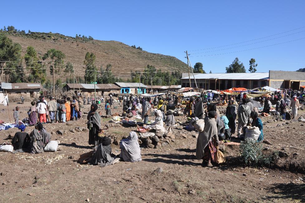 Route de Kombolcha à Mekele ; marché
