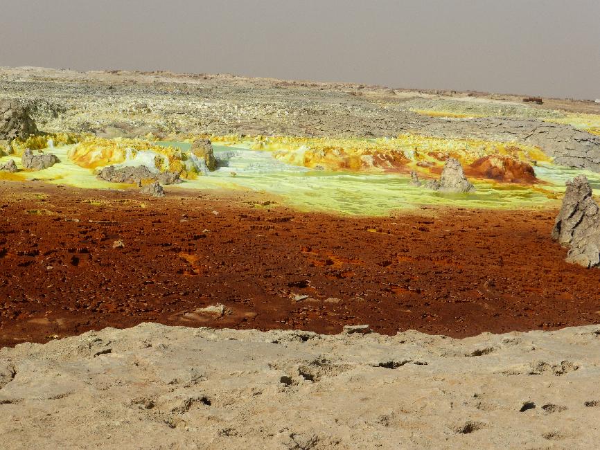 Concrétions colorées