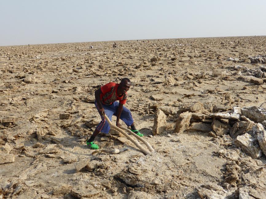 Séparation d'une plaque de sel
