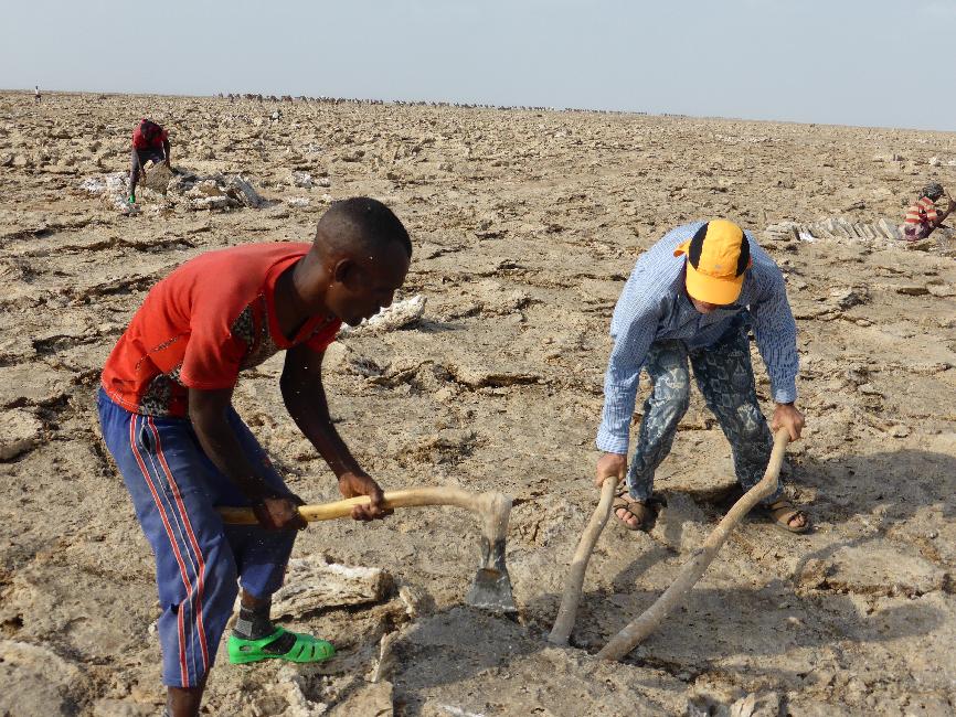 Séparation d'une plaque de sel