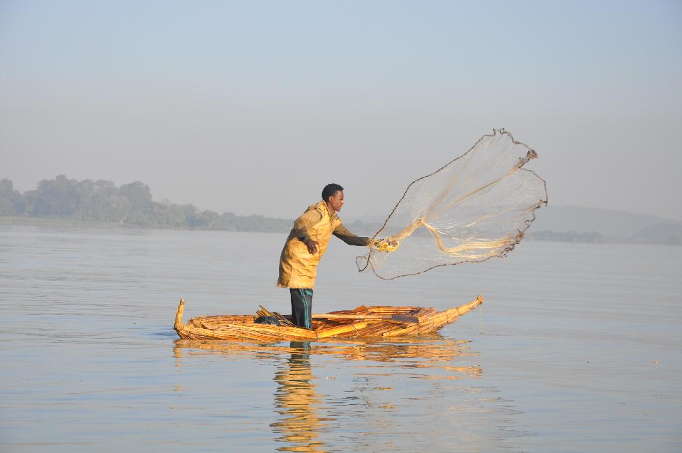 Pêcheur sur un tankwa