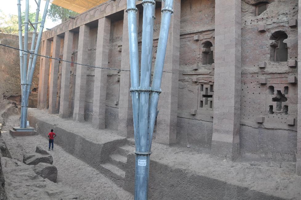 Bete Madhane Alem, la plus grande des églises du site