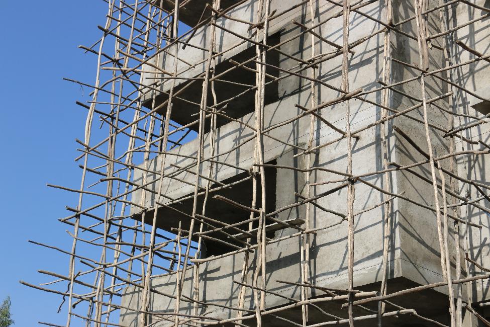 Echafaudages de bois d'eucalyptus