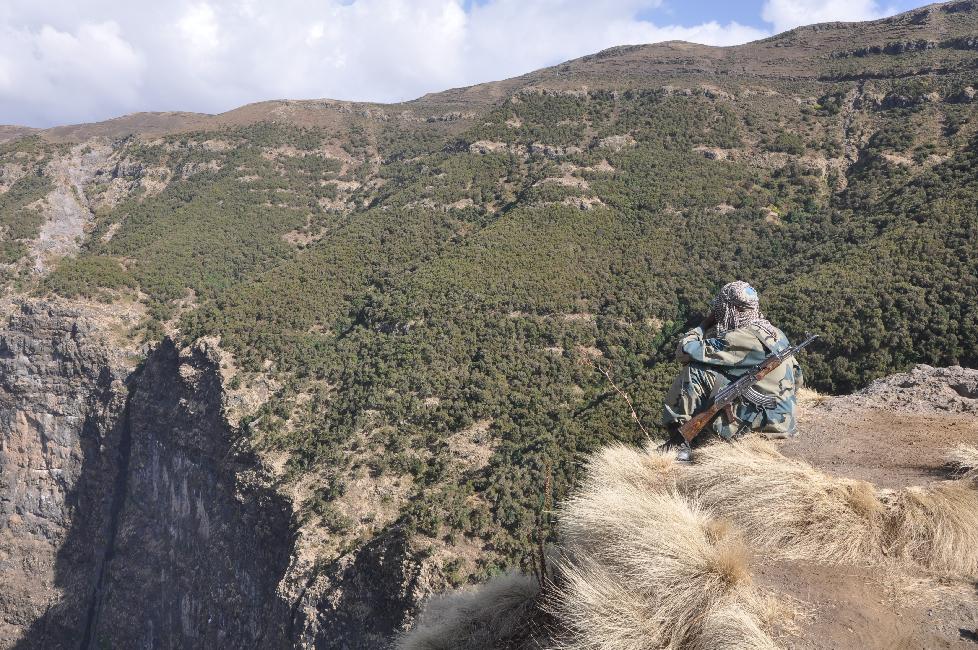 Sur le site de la cascade de Jinbar (480m de chute)