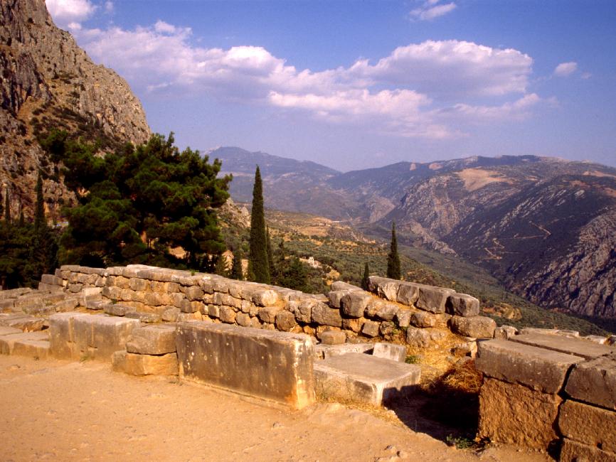 Site de Delphes, où la Pythie délivrait ses oracles