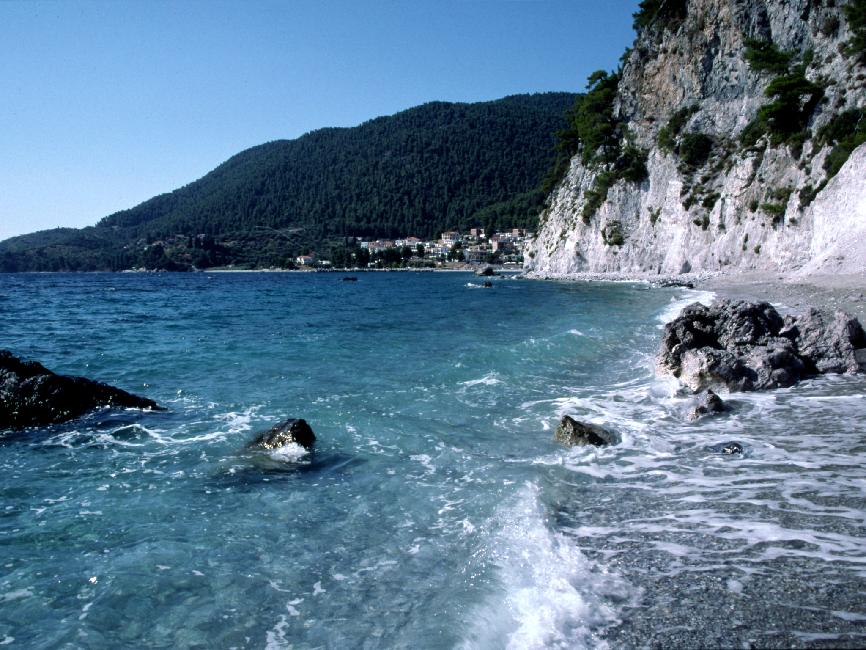 Plage d'Elios, sur la côte Ouest