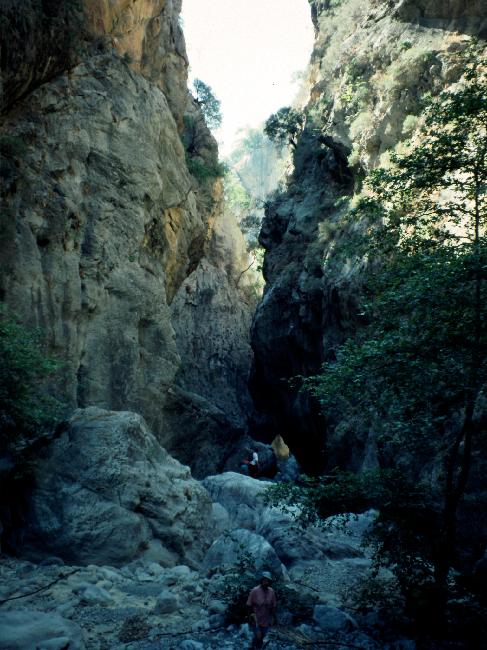 Canyon de Sarakinos, près de la plage de Myrtos