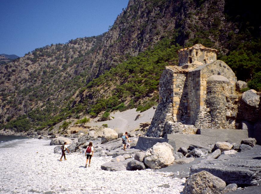 Saint Paul est supposé avoir débarqué en Crète en ce lieu, près d'Agia Roumeli