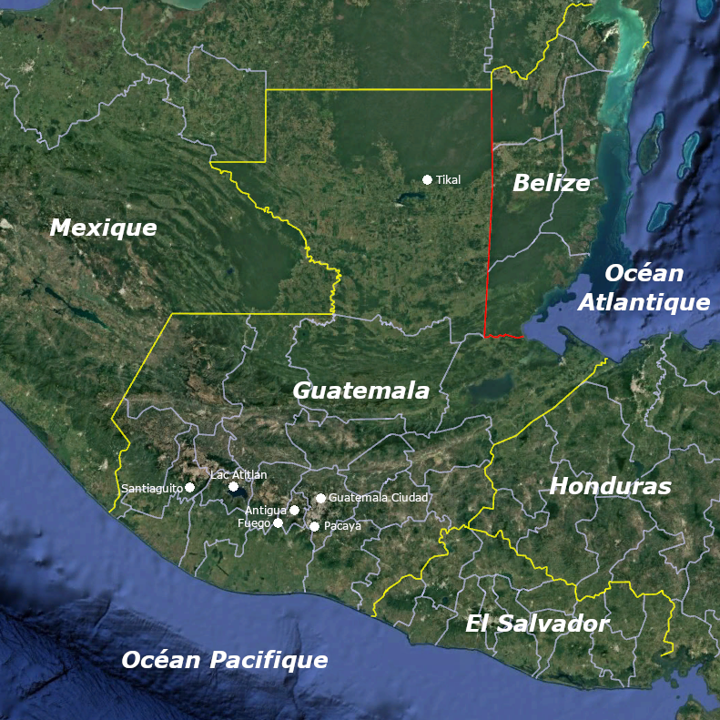 Volcans du Guatemala