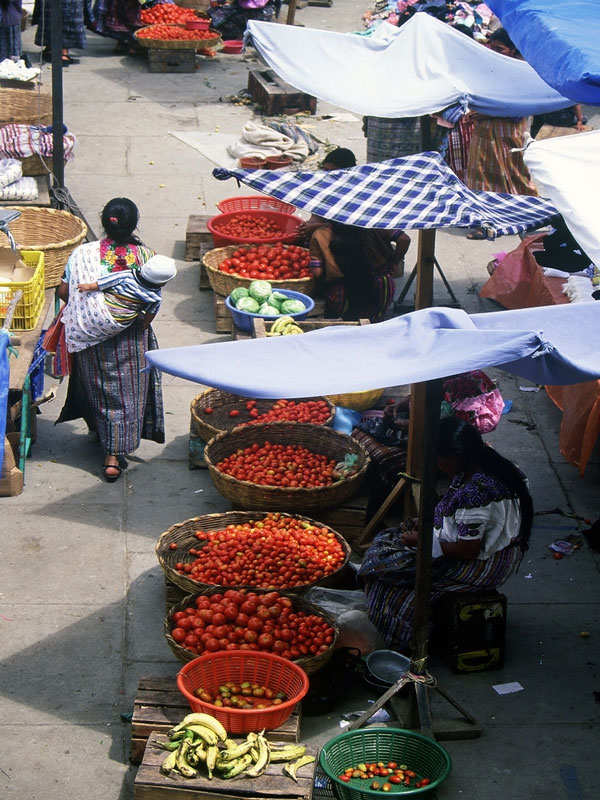Vue sur le marché