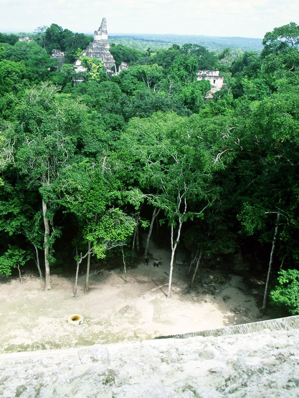 Vue depuis le haut du temple V