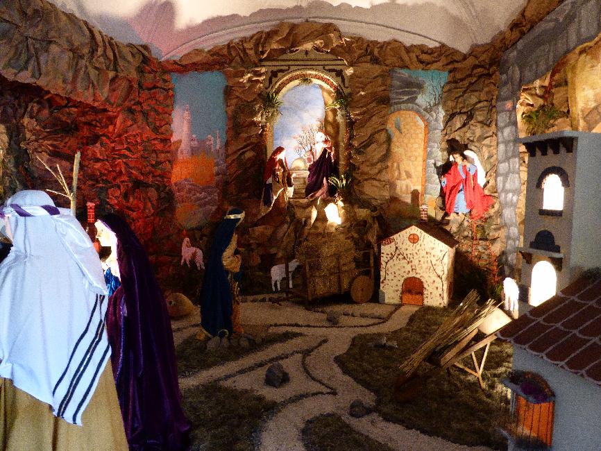 Crèche grandeur nature à la Merced