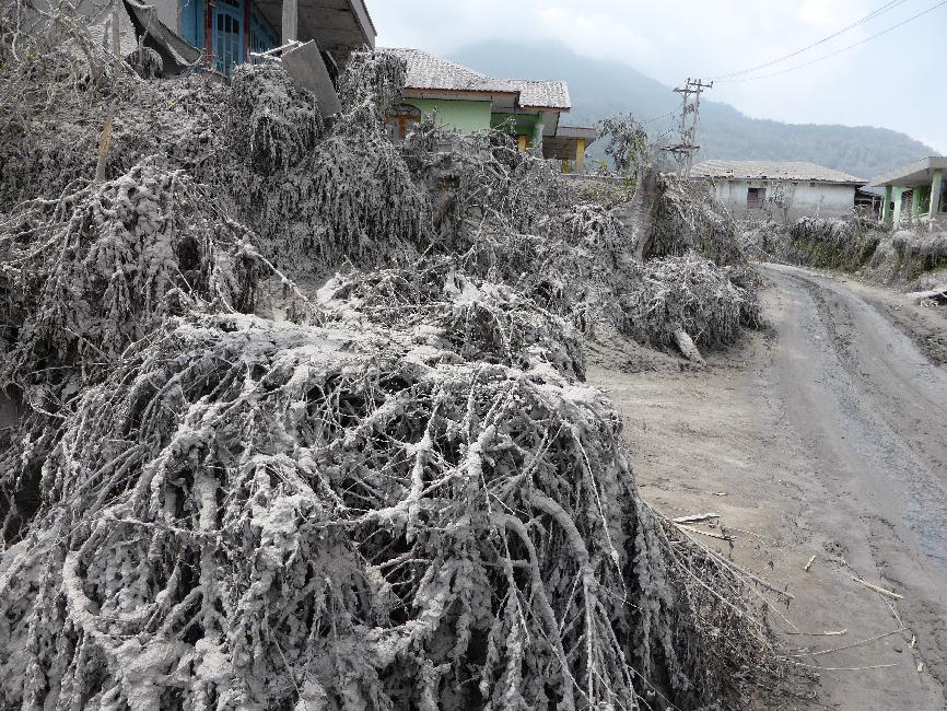 Le village dévasté de Sigarang Garang