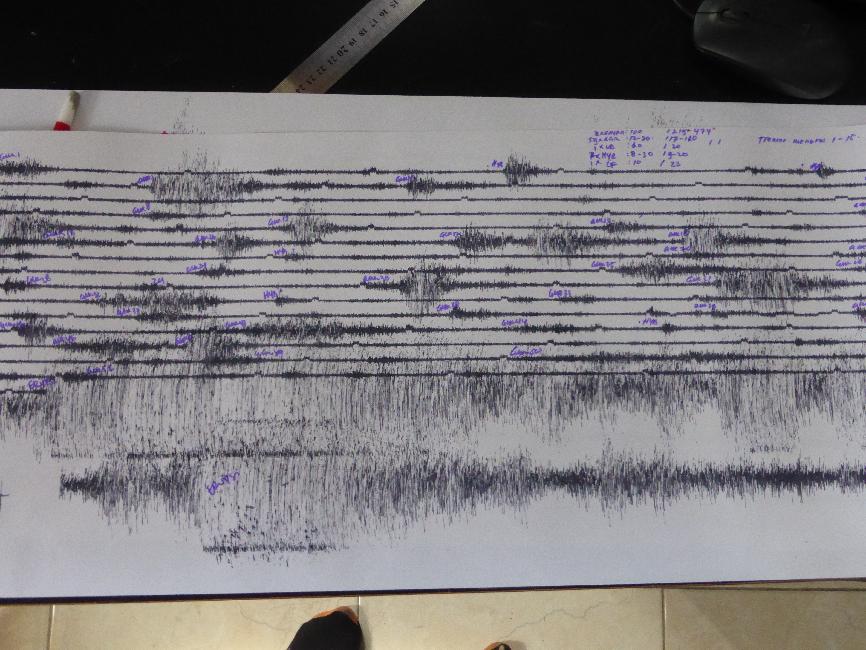 Le sismographe le confirme : il s'est bien passé quelque chose !