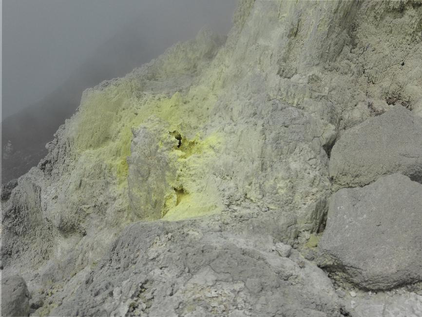 Concrétions de soufre 