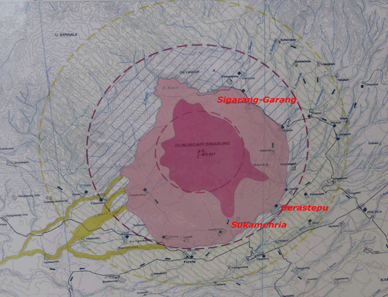 Carte de la zone d'exclusion