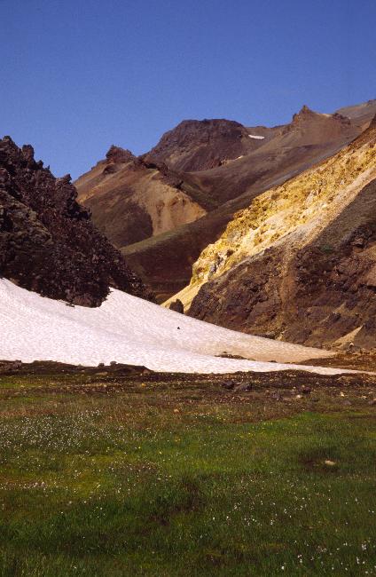 Paysage multicolore, dans le Landmannalaugar 
