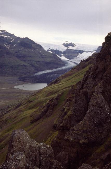 Parc de Skaftafell : lagune glaciaire 