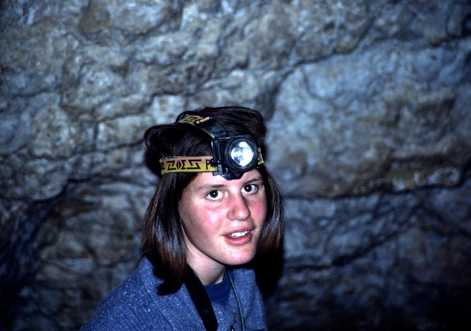 Sophie en spéléo...