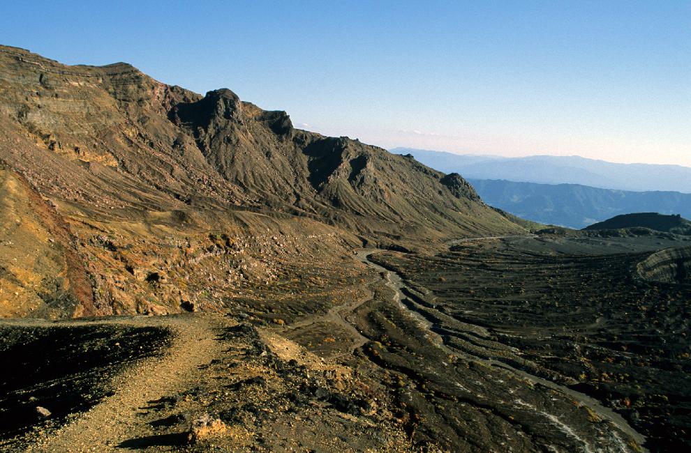 Paysage en surplomb du Naka Dake