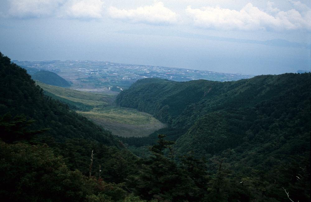 Couloir d'avalanche, vers Shimabara...