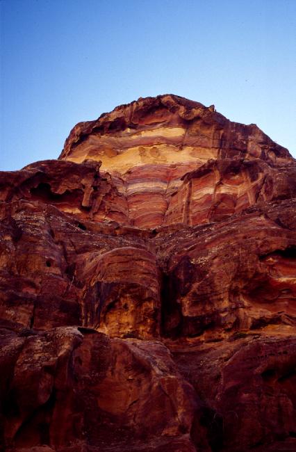 Jeux de couleurs, dûs à l'érosion de la roche