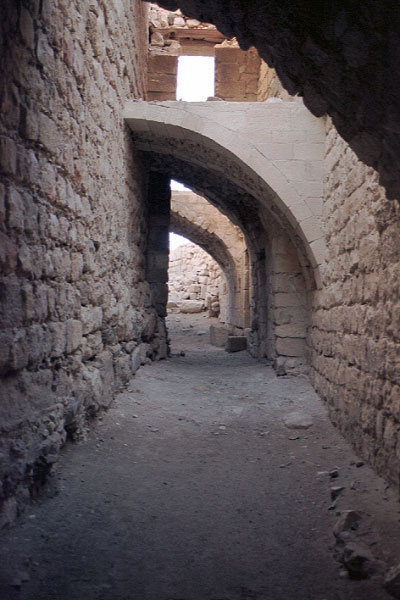 A l'intérieur des ruines de Shawbak