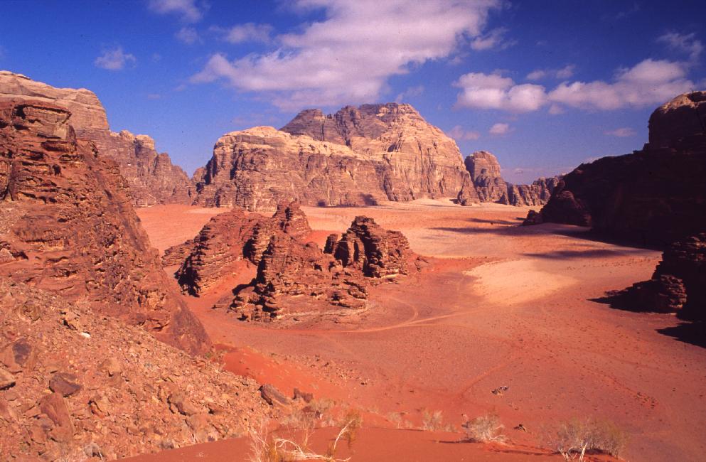 Vue depuis le haut des 100 mètres d'une dune