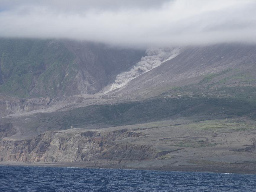 Avalanche pyroclastique, dans la Tar River