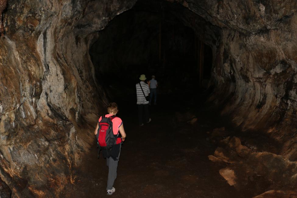 Dans le tunnel de lave