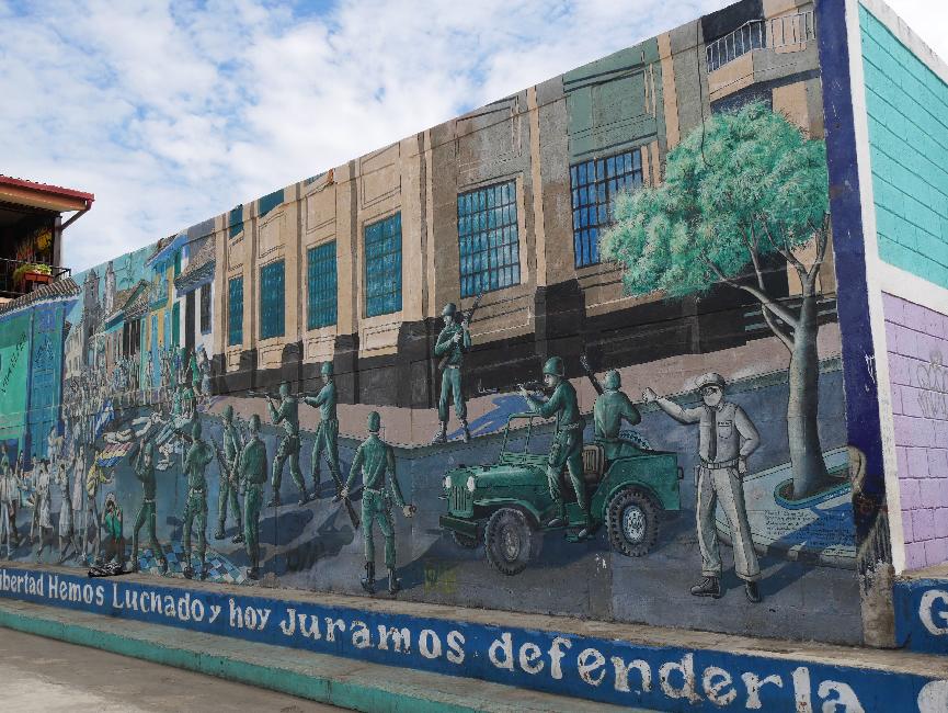 Fresque murale (commémoration du 23/07/1959)