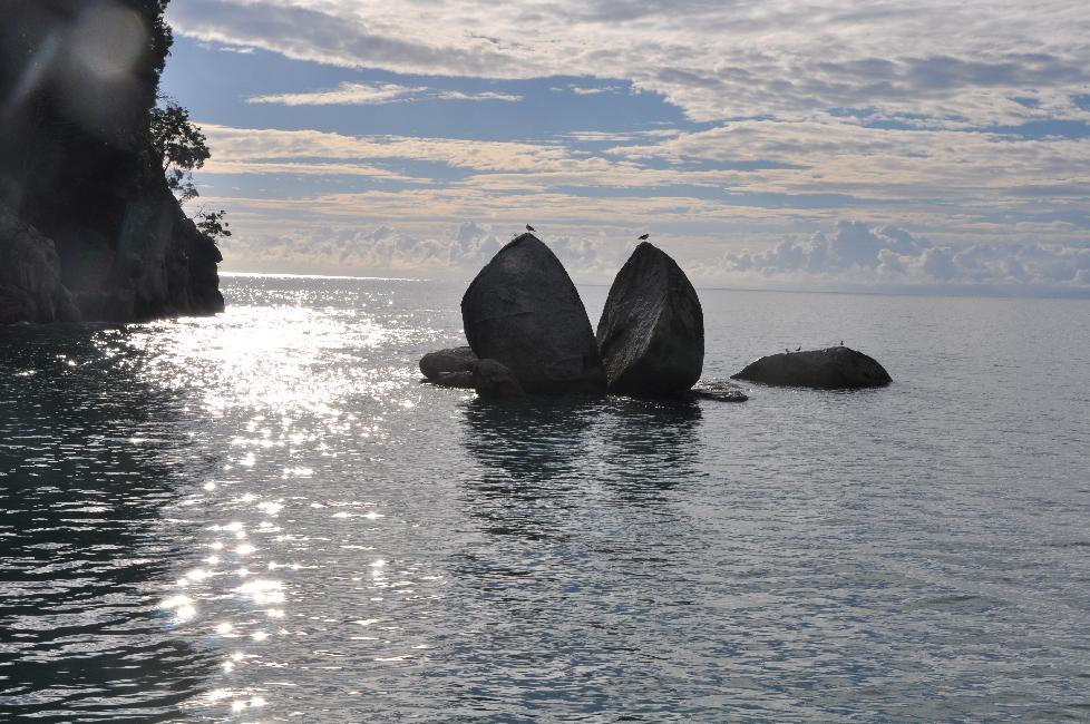 Parc Abel Tasman ; split rock (apple tree bay)