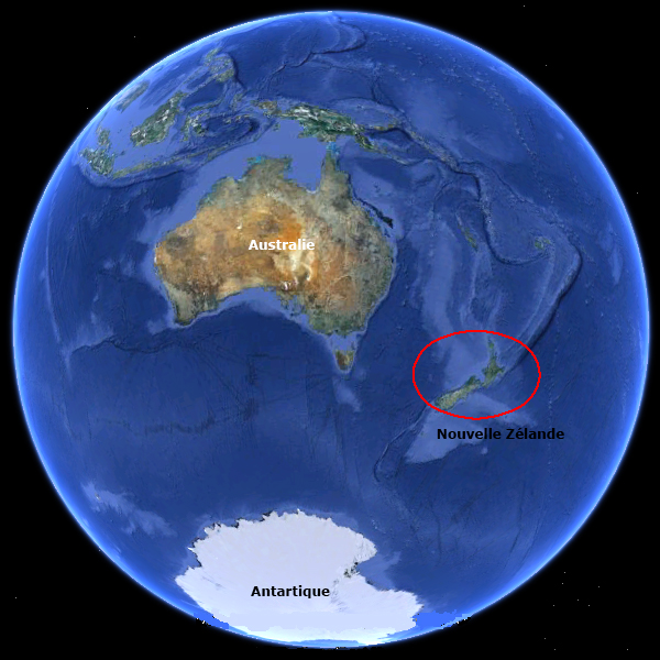 Situation de la Nouvelle Zélande