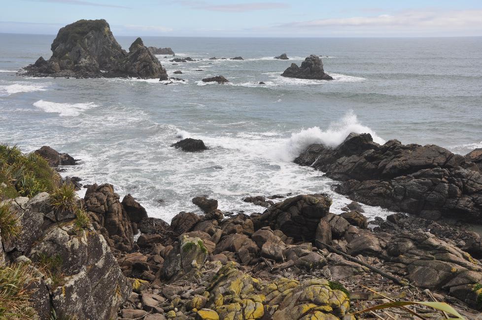 Cape Foulwind ; balade sur la falaise