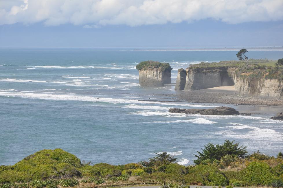 Cape Foulwind ; falaises de Kawau Point
