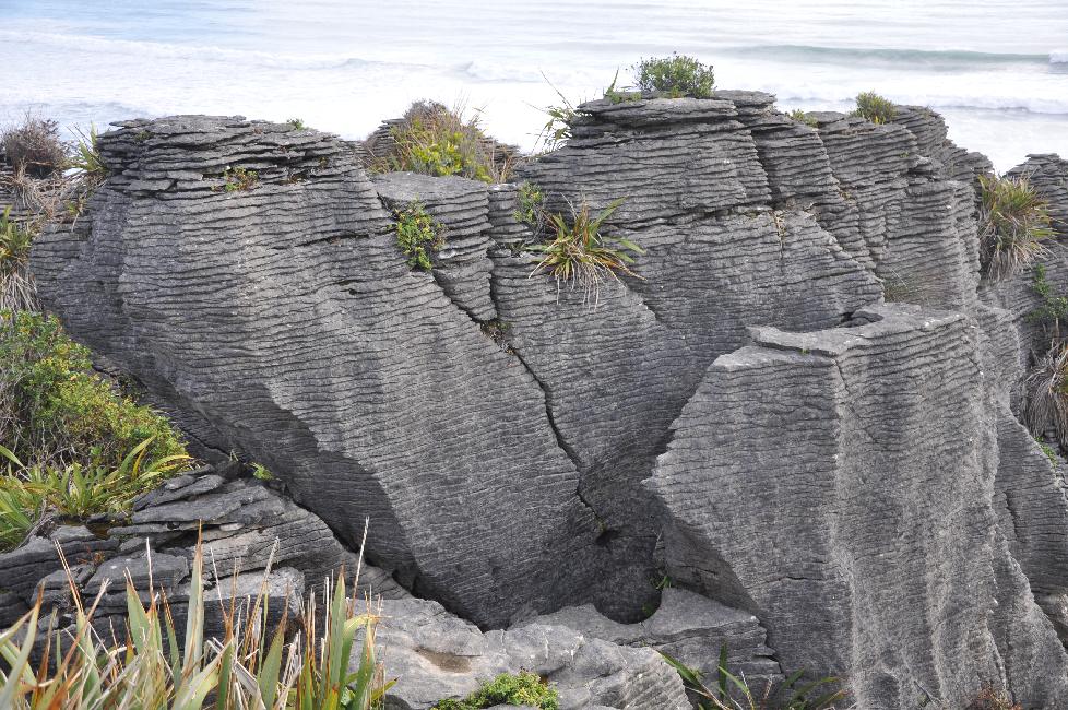 Punakaiki ; pan cake rocks