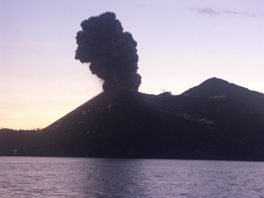 Vision nocturne sur les projections incandescantes