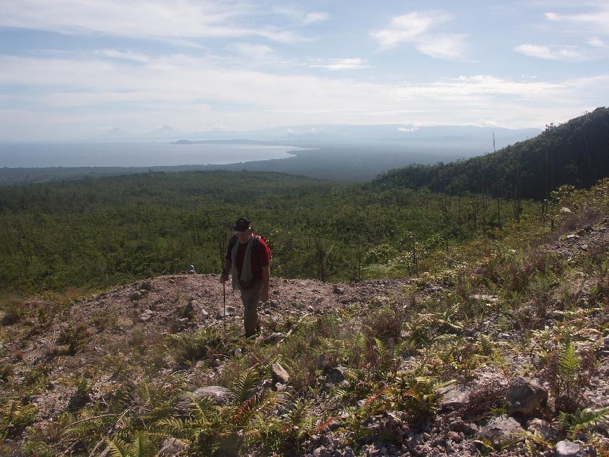 Dernière montée raide, sur les flancs du cratère
