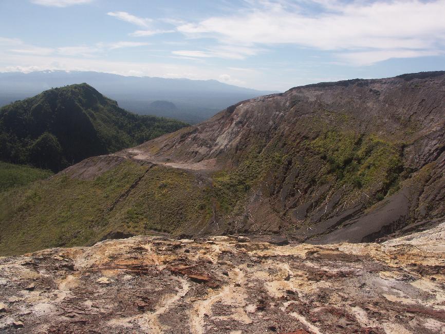 Vue depuis le sommet du cratère