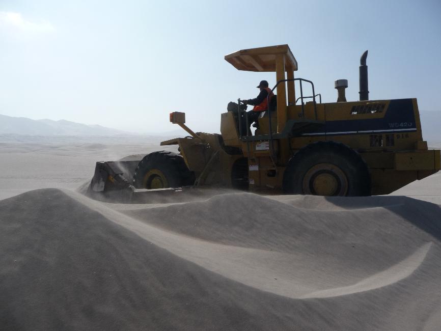 Panaméricaine ensablée, près de Tanaca